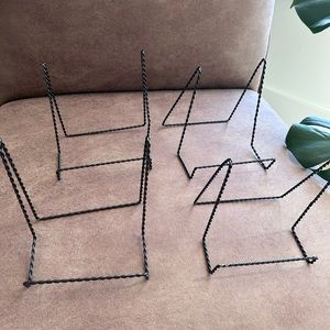 Purse Stands in twisted metal set of 4 Large